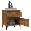 Stella Homewares Bedside Cabinets 2 pcs Smoked Oak 40x35x50 cm