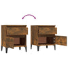 Stella Homewares Bedside Cabinets 2 pcs Smoked Oak 40x35x50 cm
