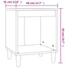 Stella Homewares Bedside Cabinet White 40x35x50 cm Engineered Wood