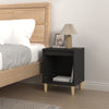 Stella Homewares Bedside Cabinet Black 40x35x50 cm Engineered Wood