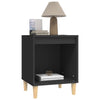 Stella Homewares Bedside Cabinet Black 40x35x50 cm Engineered Wood