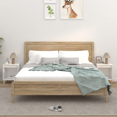 Stella Homewares Bedside Cabinets 2 pcs High Gloss White 40x35x50 cm