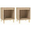Stella Homewares Bedside Cabinets 2 pcs Sonoma Oak 40x35x50 cm