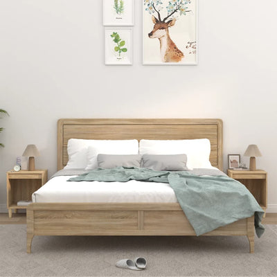 Stella Homewares Bedside Cabinets 2 pcs Sonoma Oak 40x35x50 cm