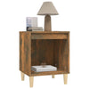 Stella Homewares Bedside Cabinet Smoked Oak 40x35x50 cm