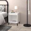Stella Homewares Bedside Cabinet White 40x35x50 cm