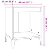 Stella Homewares Bedside Cabinet White 40x35x50 cm