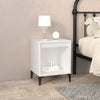 Stella Homewares Bedside Cabinet White 40x35x50 cm