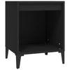 Stella Homewares Bedside Cabinet Black 40x35x50 cm