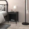 Stella Homewares Bedside Cabinet Black 40x35x50 cm