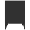 Stella Homewares Bedside Cabinet Black 40x35x50 cm