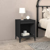 Stella Homewares Bedside Cabinet Black 40x35x50 cm