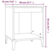 Stella Homewares Bedside Cabinets 2 pcs Black 40x35x50 cm