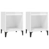 Stella Homewares Bedside Cabinets 2 pcs High Gloss White 40x35x50 cm
