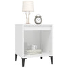 Stella Homewares Bedside Cabinets 2 pcs High Gloss White 40x35x50 cm