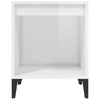 Stella Homewares Bedside Cabinets 2 pcs High Gloss White 40x35x50 cm