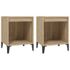 Stella Homewares Bedside Cabinets 2 pcs Sonoma Oak 40x35x50 cm