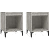 Stella Homewares Bedside Cabinets 2 pcs Concrete Grey 40x35x50 cm