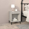 Stella Homewares Bedside Cabinets 2 pcs Concrete Grey 40x35x50 cm