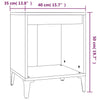 Stella Homewares Bedside Cabinets 2 pcs Concrete Grey 40x35x50 cm
