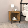 Stella Homewares Bedside Cabinets 2 pcs Smoked Oak 40x35x50 cm