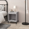 Stella Homewares Bedside Cabinet Grey Sonoma 40x35x50 cm
