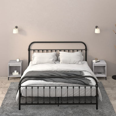 Stella Homewares Bedside Cabinets 2 pcs Grey Sonoma 40x35x50 cm