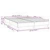 Stella Homewares Bed Frame without Mattress Dark Grey Double Fabric