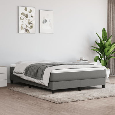Stella Homewares Bed Frame without Mattress Dark Grey Queen Fabric