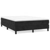 Stella Homewares Bed Frame without Mattress Black Double Velvet