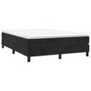 Stella Homewares Bed Frame without Mattress Black Double Velvet