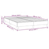 Stella Homewares Bed Frame without Mattress Black Double Velvet
