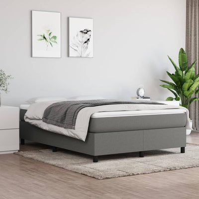 Stella Homewares Bed Frame without Mattress Dark Grey Queen Fabric