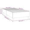 Stella Homewares Bed Frame without Mattress Dark Grey 107x203 cm King Single Fabric