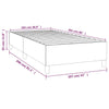 Stella Homewares Bed Frame without Mattress Black King Single Faux Leather