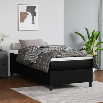 Stella Homewares Bed Frame without Mattress Black King Single Faux Leather