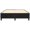 Stella Homewares Bed Frame without Mattress Black Double Velvet