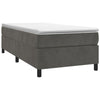 Stella Homewares Bed Frame without Mattress Dark Grey King Single Velvet
