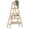 Stella Homewares 5-Tier Shelf A-shape 110x40x180.5 cm Solid Wood Pine