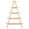 Stella Homewares 5-Tier Shelf A-shape 110x40x180.5 cm Solid Wood Pine