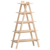 Stella Homewares 5-Tier Shelf A-shape 110x40x180.5 cm Solid Wood Pine