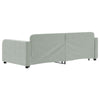 Stella Homewares Daybed with Trundle without Mattress Light Grey 90x190 cm