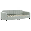 Stella Homewares Daybed with Trundle without Mattress Light Grey 90x190 cm