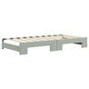 Stella Homewares Daybed with Trundle without Mattress Light Grey 90x190 cm
