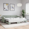 Stella Homewares Daybed with Trundle without Mattress Light Grey 90x190 cm