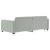 Stella Homewares Daybed with Trundle&Drawers without Mattress Light Grey 90x190 cm