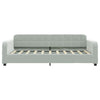 Stella Homewares Daybed with Trundle&Drawers without Mattress Light Grey 90x190 cm