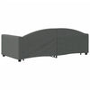 Stella Homewares Daybed with Trundle without Mattress Dark Grey 90x190 cm