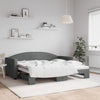 Stella Homewares Daybed with Trundle without Mattress Dark Grey 90x190 cm