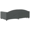 Stella Homewares Daybed with Trundle&Drawers without Mattress Dark Grey 90x190 cm